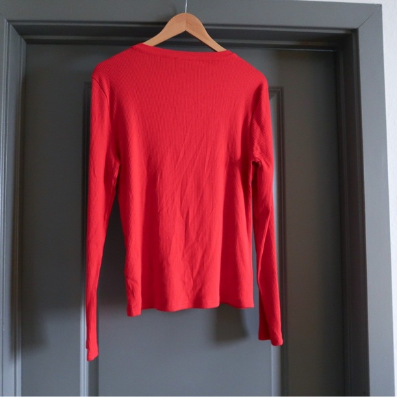 {J. Crew} Vintage rib long-sleeve henley T-shirt - Size L - NWT - Picture 4 of 6